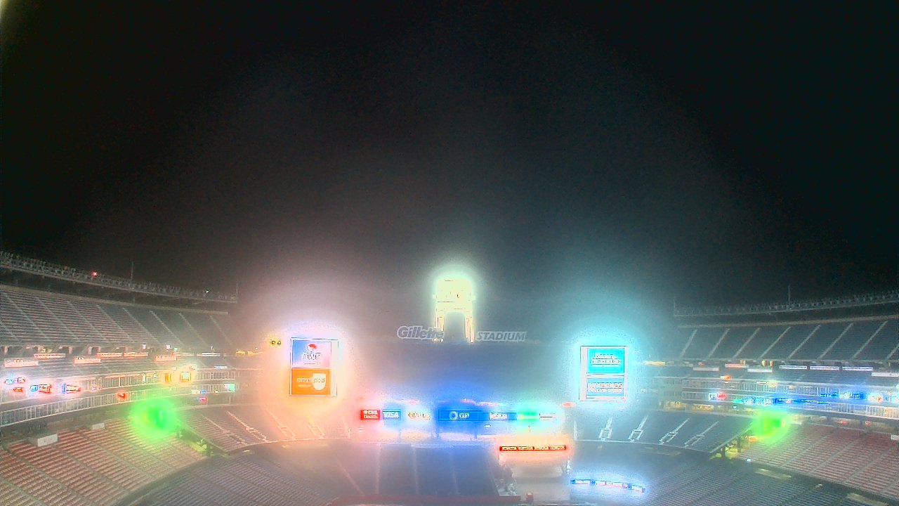 Thumbnail for current weather camera view from Gillette Stadium in Foxborough, Massachusetts