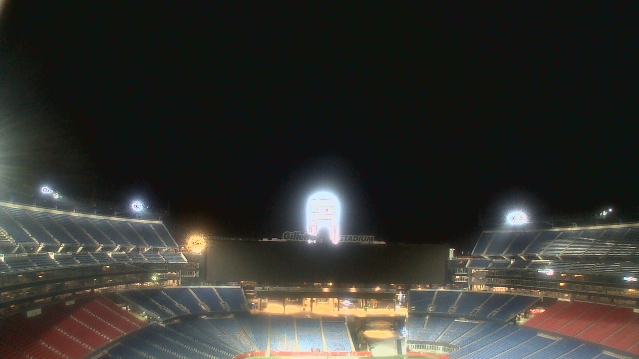 Thumbnail for current weather camera view from Gillette Stadium in Foxborough, Massachusetts