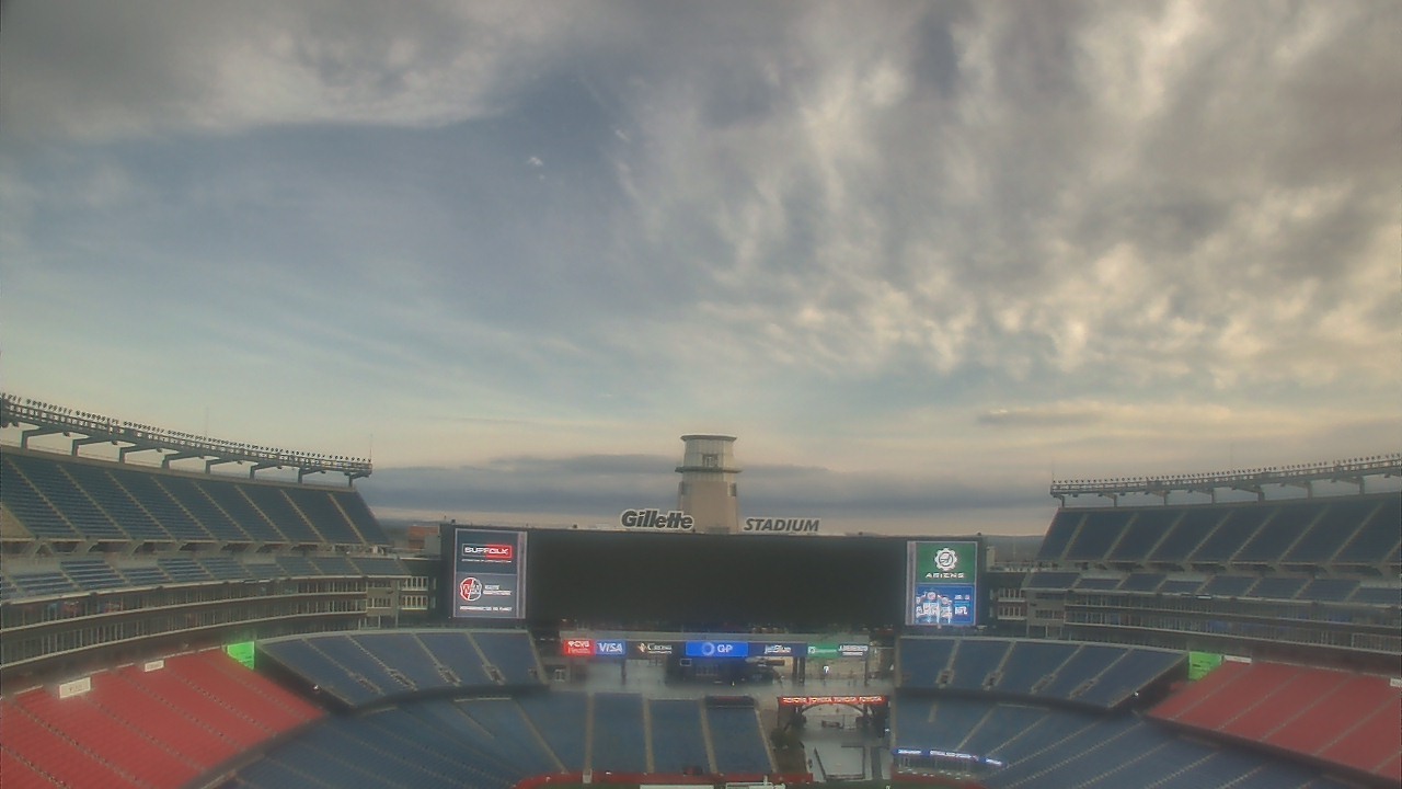 Thumbnail for current weather camera view from Gillette Stadium in Foxborough, Massachusetts