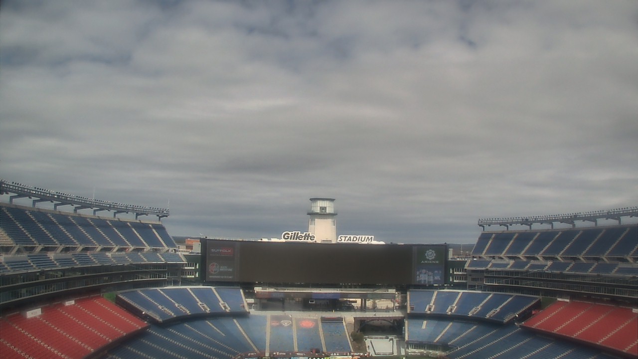 Thumbnail for current weather camera view from Gillette Stadium in Foxborough, Massachusetts