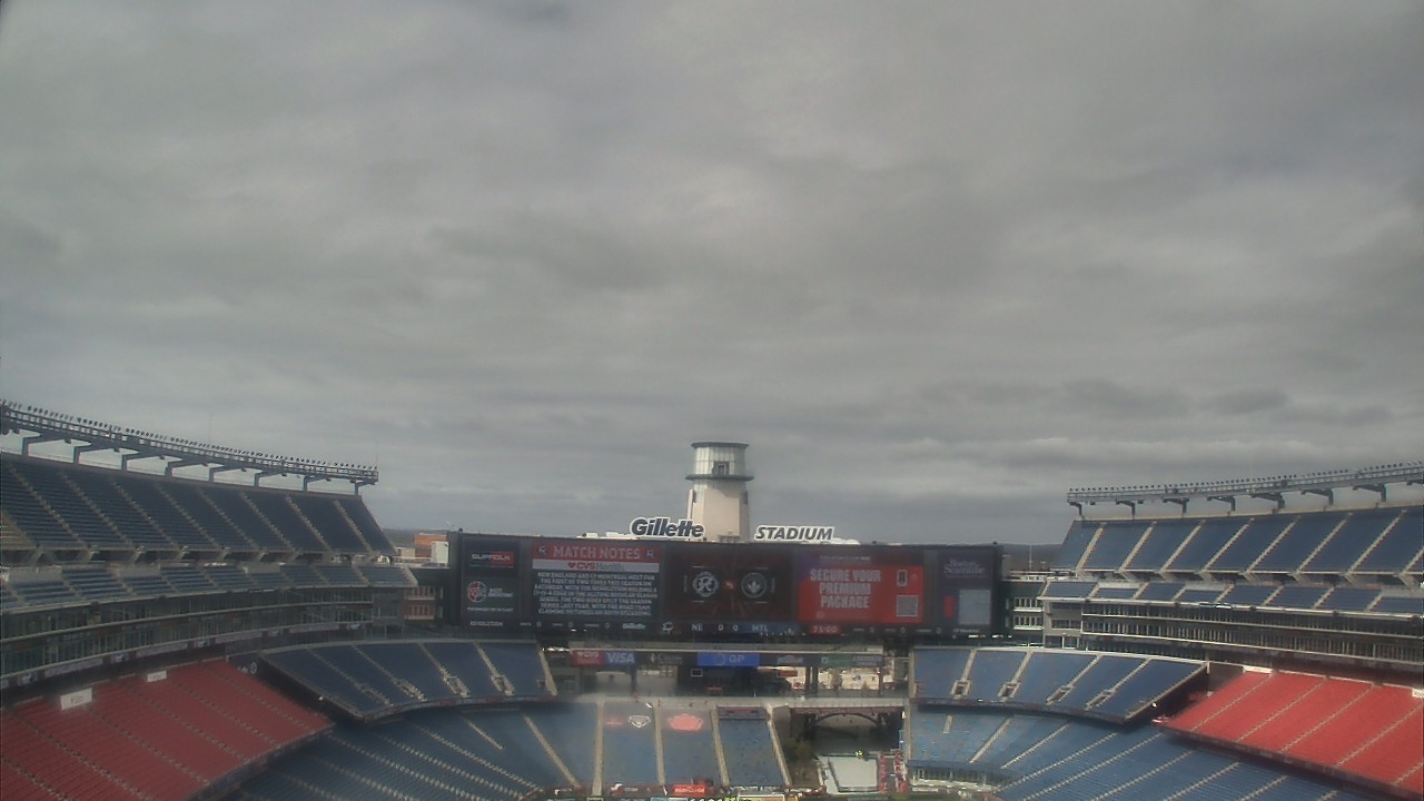 Thumbnail for current weather camera view from Gillette Stadium in Foxborough, Massachusetts