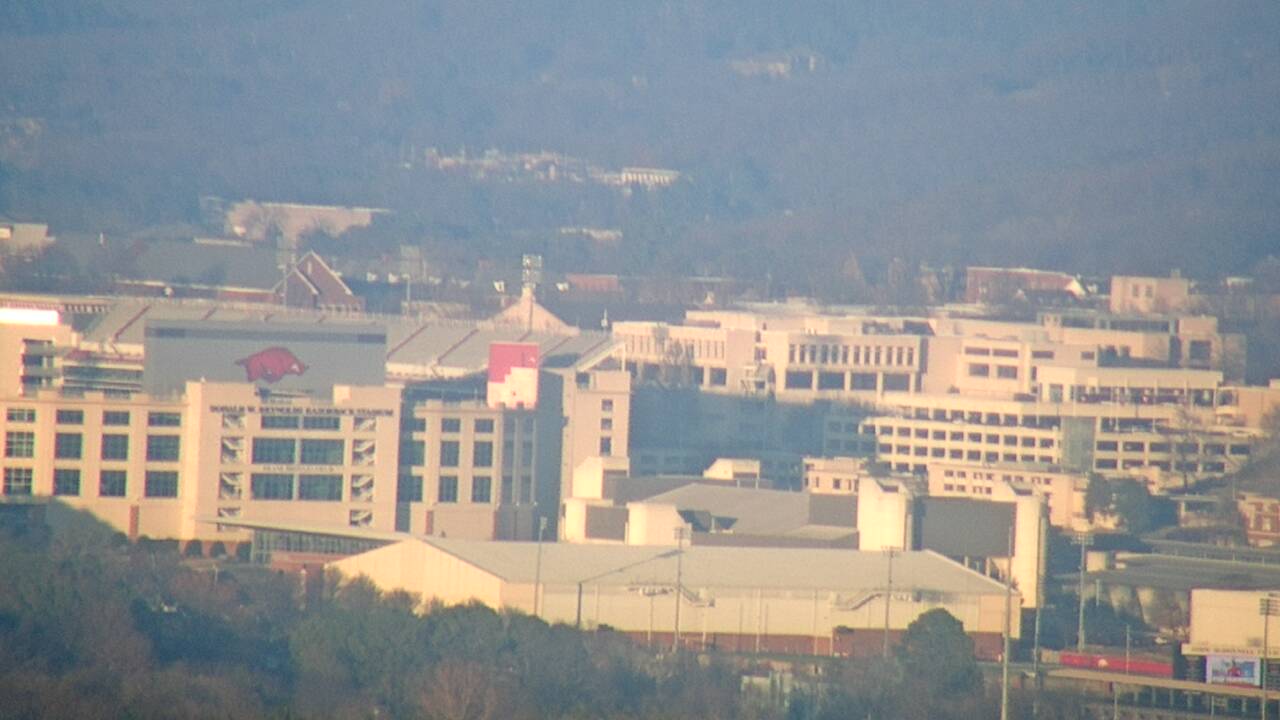 Thumbnail for current weather camera view from Kessler Mountain in Fayetteville, Arkansas