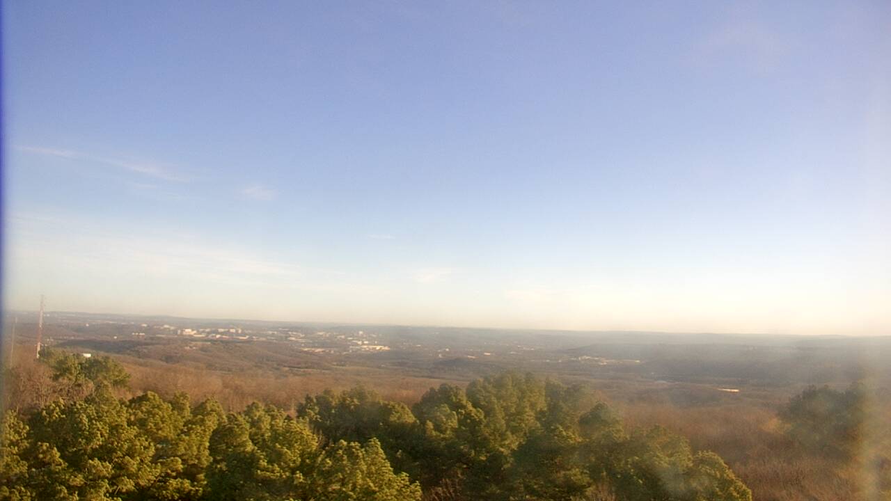 Thumbnail for current weather camera view from Kessler Mountain in Fayetteville, Arkansas