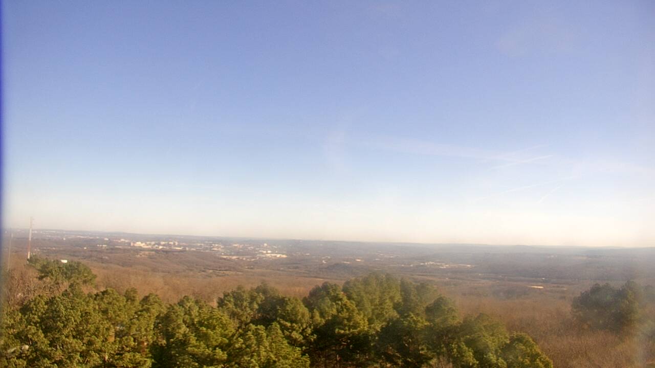 Thumbnail for current weather camera view from Kessler Mountain in Fayetteville, Arkansas