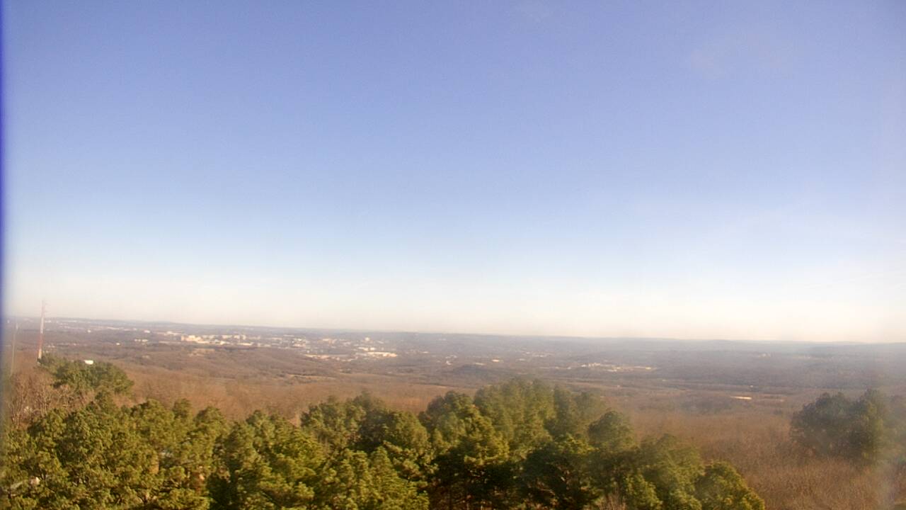 Thumbnail for current weather camera view from Kessler Mountain in Fayetteville, Arkansas