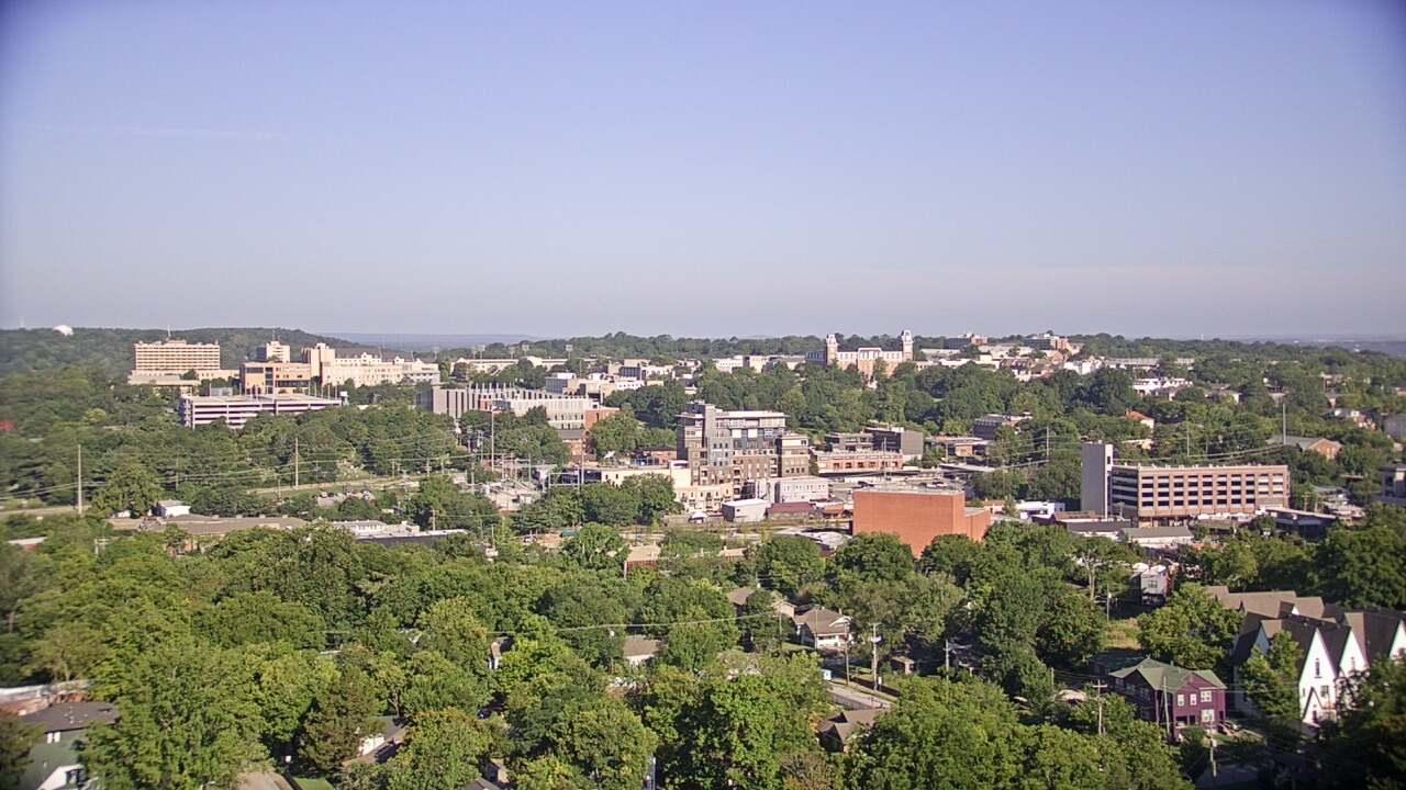 Thumbnail for current weather camera view from The Graduate Hotel in Fayetteville, Arkansas