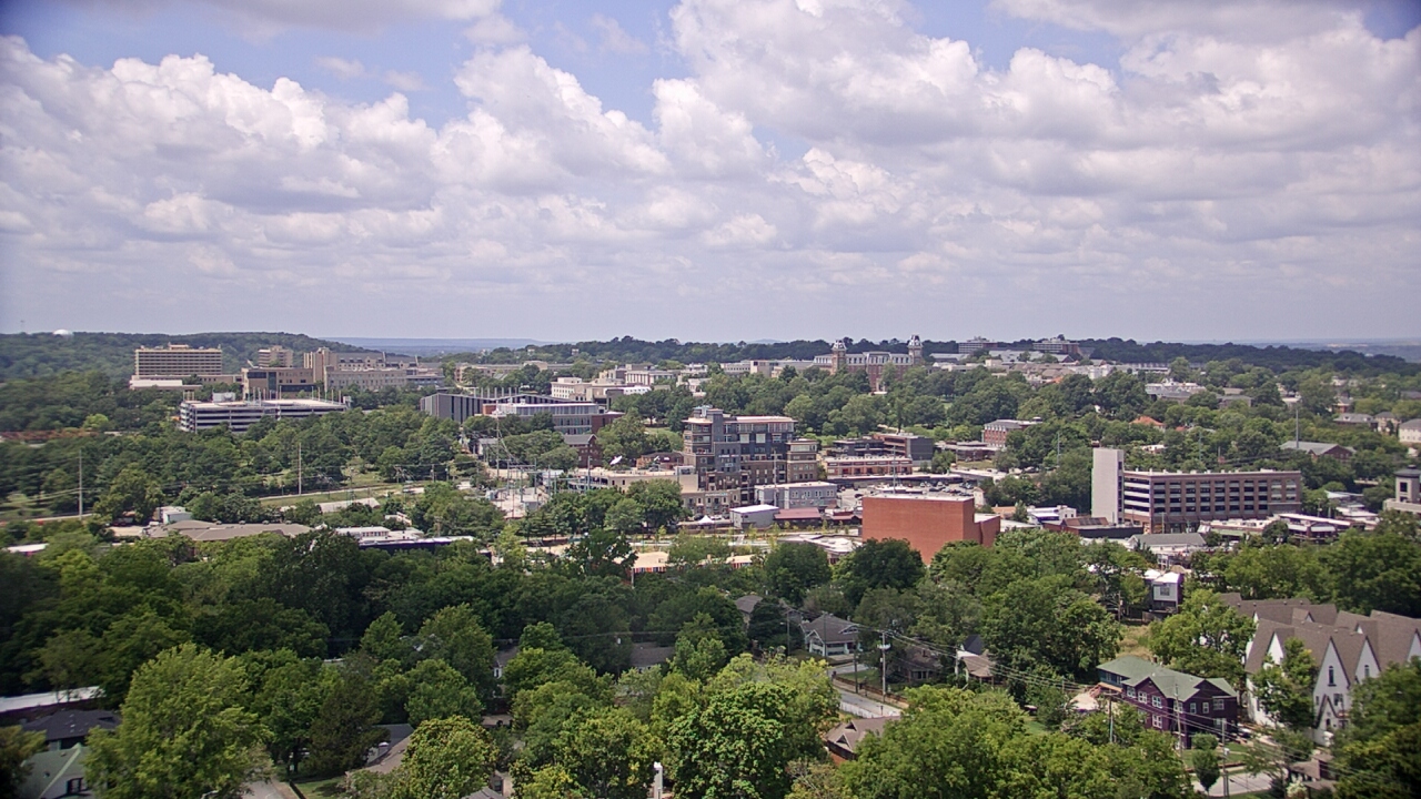 Thumbnail for current weather camera view from The Graduate Hotel in Fayetteville, Arkansas