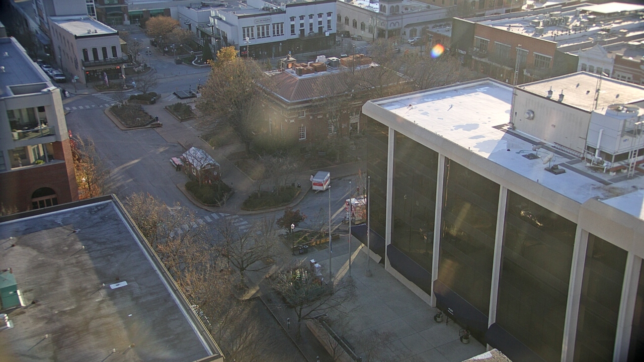 Thumbnail for current weather camera view from The Graduate Hotel in Fayetteville, Arkansas