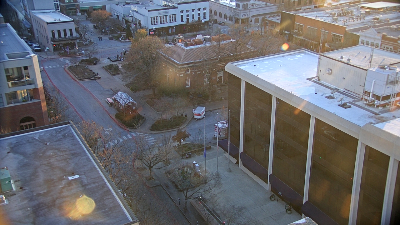 Thumbnail for current weather camera view from The Graduate Hotel in Fayetteville, Arkansas