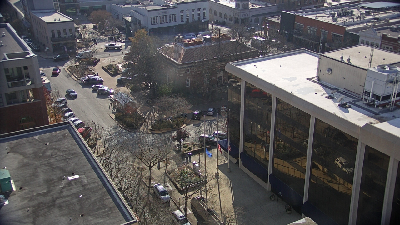 Thumbnail for current weather camera view from The Graduate Hotel in Fayetteville, Arkansas