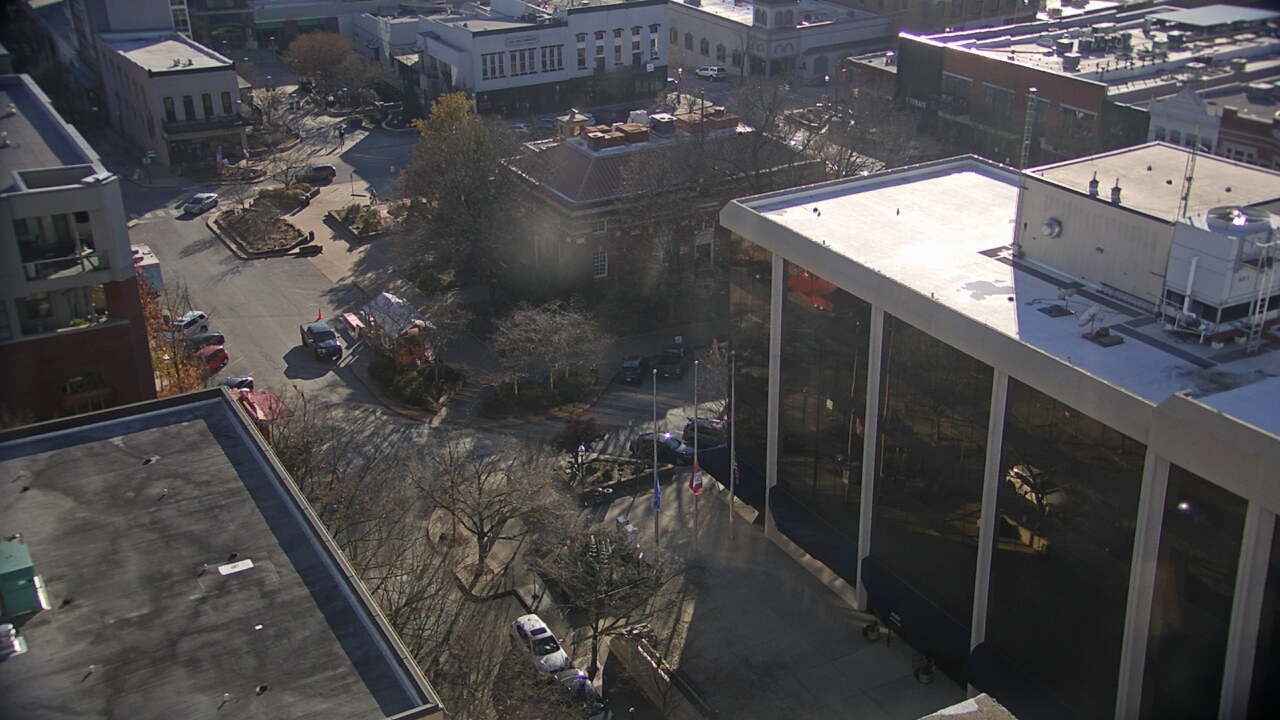 Thumbnail for current weather camera view from The Graduate Hotel in Fayetteville, Arkansas