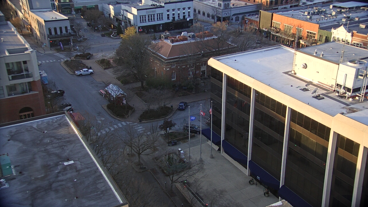 Thumbnail for current weather camera view from The Graduate Hotel in Fayetteville, Arkansas