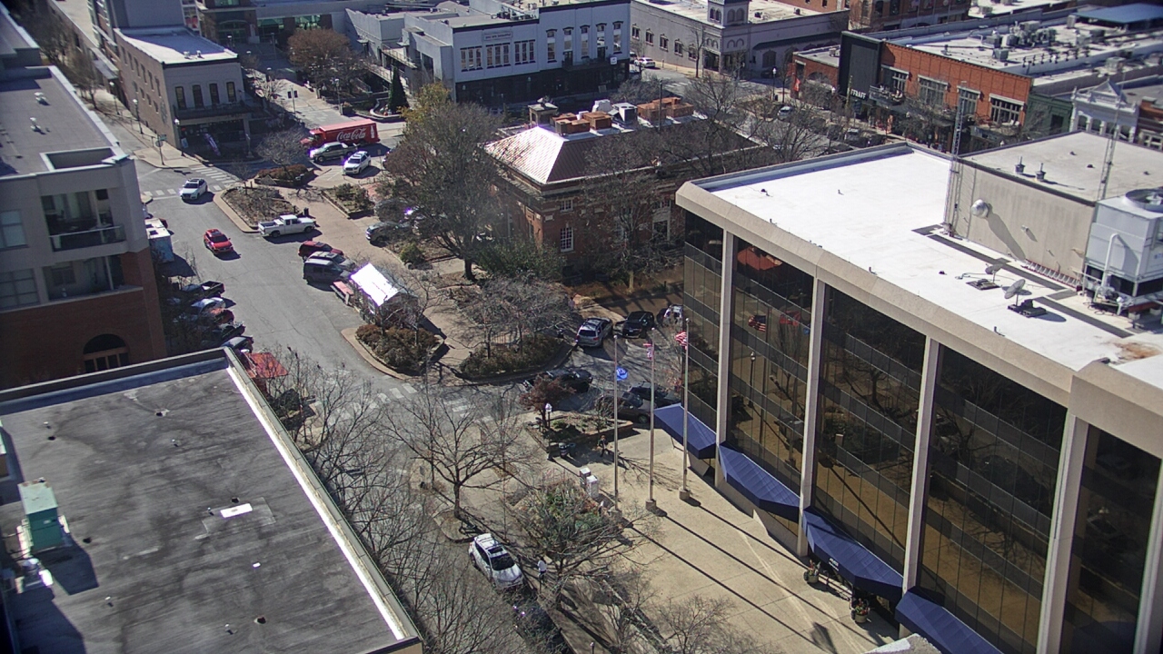 Thumbnail for current weather camera view from The Graduate Hotel in Fayetteville, Arkansas