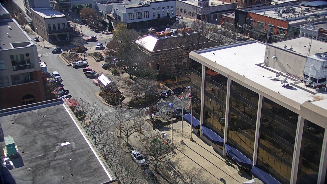 Thumbnail for current weather camera view from The Graduate Hotel in Fayetteville, Arkansas