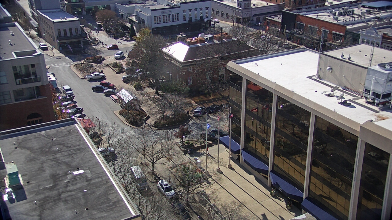 Thumbnail for current weather camera view from The Graduate Hotel in Fayetteville, Arkansas
