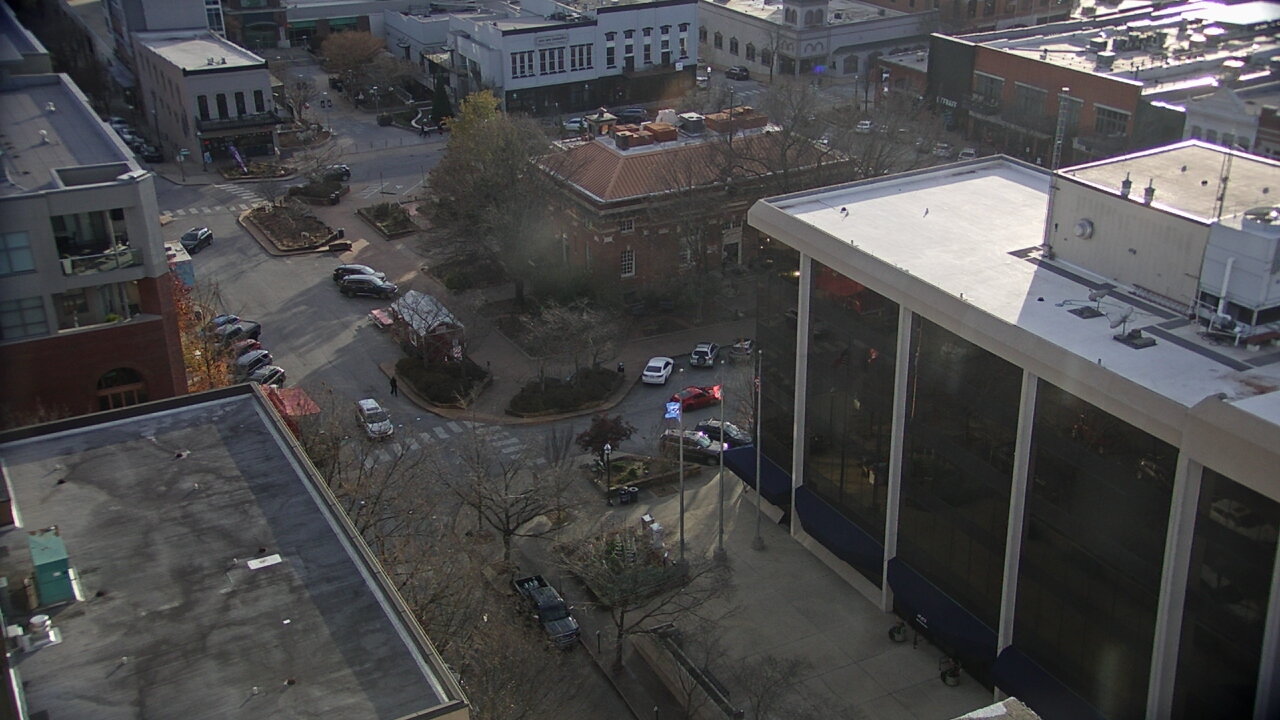 Thumbnail for current weather camera view from The Graduate Hotel in Fayetteville, Arkansas