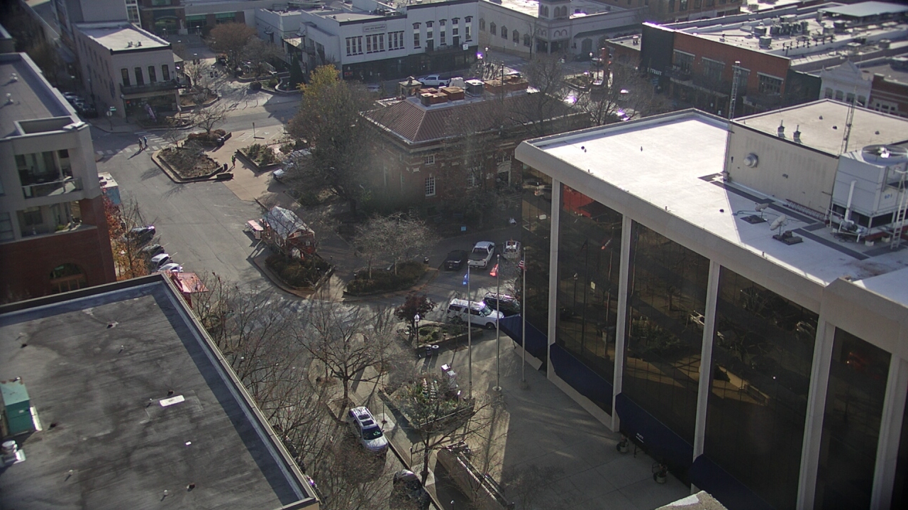 Thumbnail for current weather camera view from The Graduate Hotel in Fayetteville, Arkansas