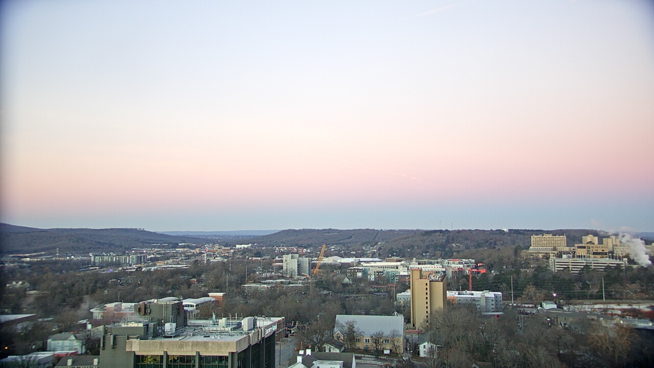 Thumbnail for current weather camera view from The Graduate Hotel in Fayetteville, Arkansas