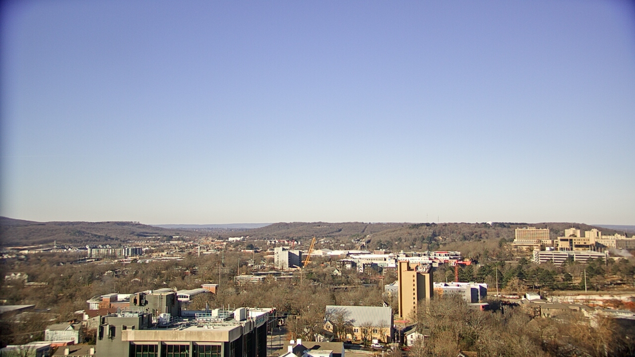Thumbnail for current weather camera view from The Graduate Hotel in Fayetteville, Arkansas