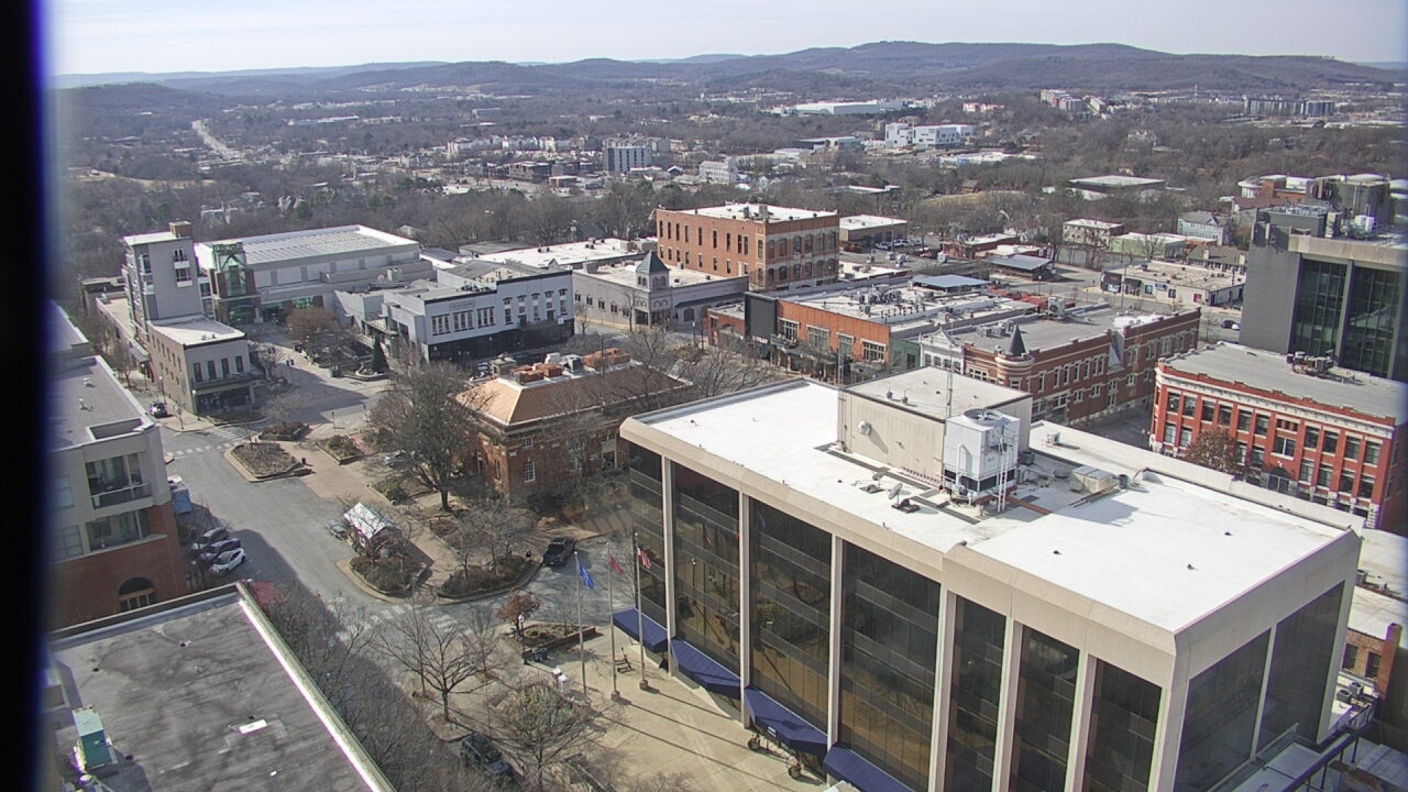 Thumbnail for current weather camera view from The Graduate Hotel in Fayetteville, Arkansas