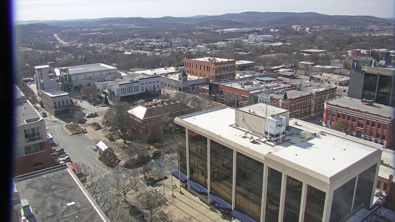Thumbnail for current weather camera view from The Graduate Hotel in Fayetteville, Arkansas