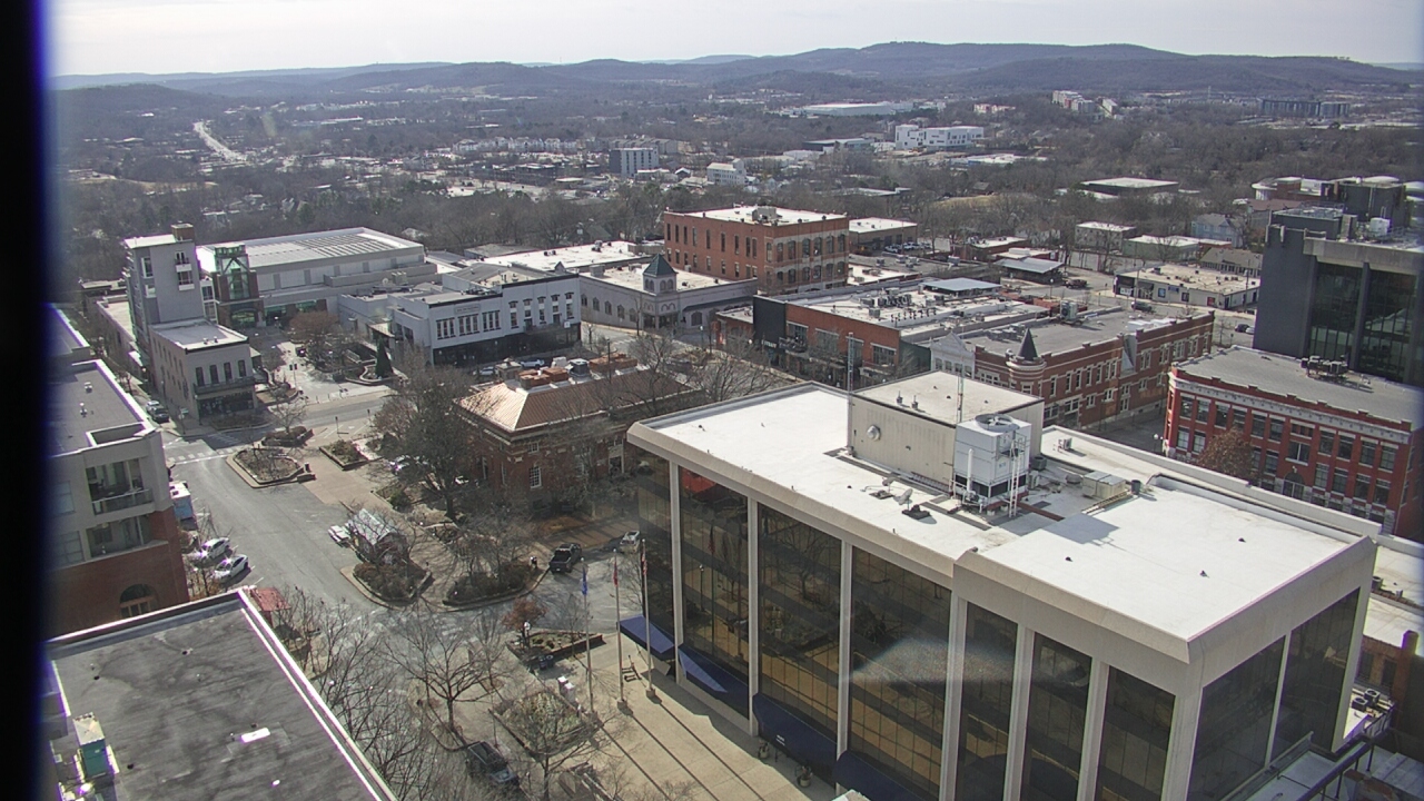 Thumbnail for current weather camera view from The Graduate Hotel in Fayetteville, Arkansas