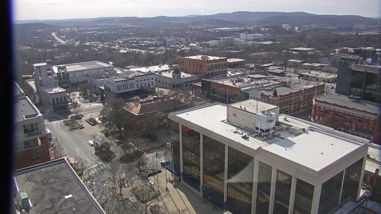 Thumbnail for current weather camera view from The Graduate Hotel in Fayetteville, Arkansas