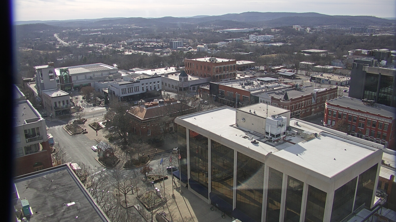 Thumbnail for current weather camera view from The Graduate Hotel in Fayetteville, Arkansas