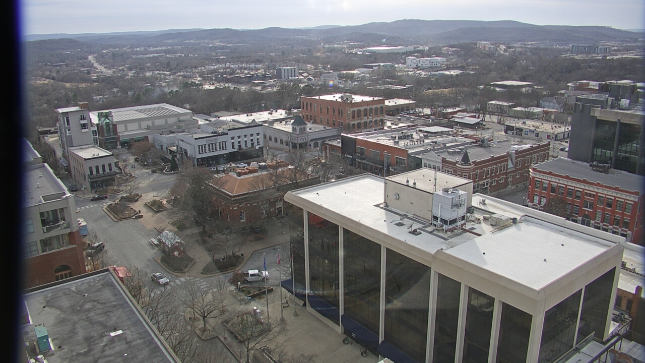 Thumbnail for current weather camera view from The Graduate Hotel in Fayetteville, Arkansas