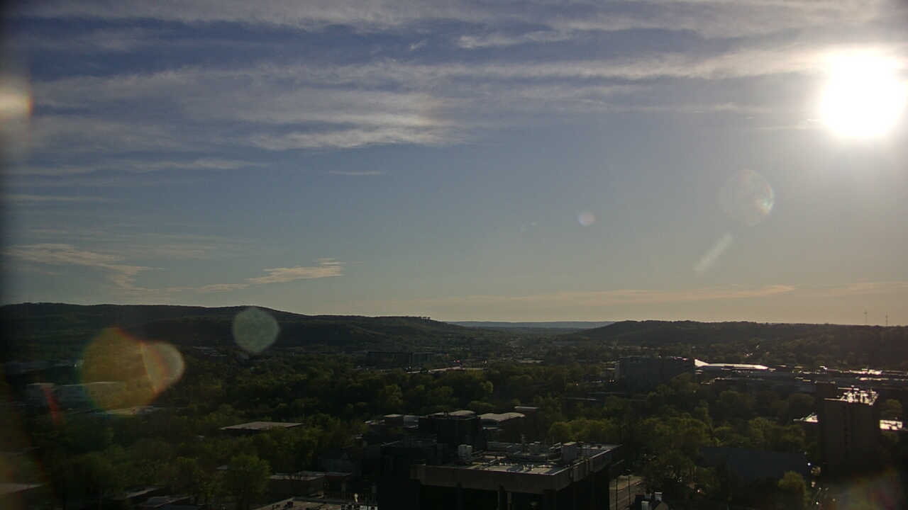 Thumbnail for current weather camera view from The Graduate Hotel in Fayetteville, Arkansas