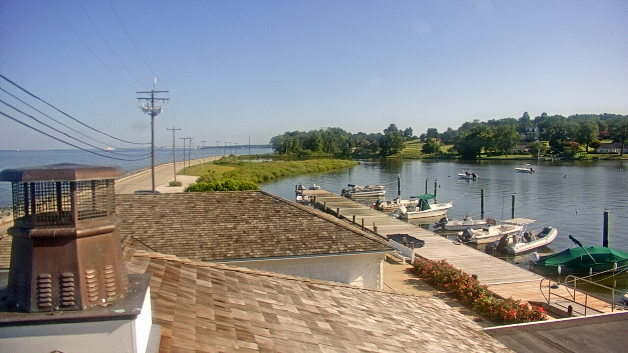 Thumbnail for current weather camera view from Gibson Island Club in Gibson Island, Maryland