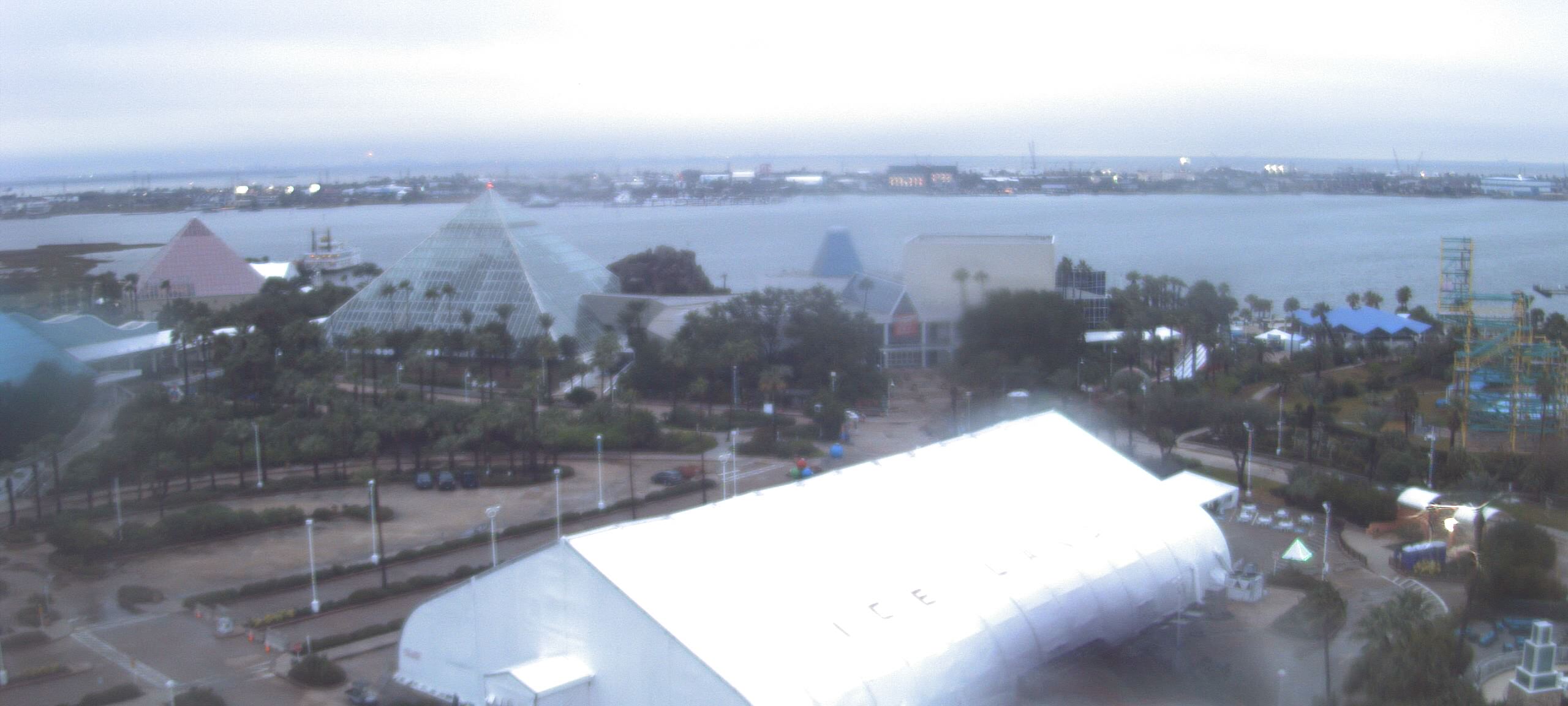 Thumbnail for current weather camera view from Moody Gardens Inc. in Galveston, Texas