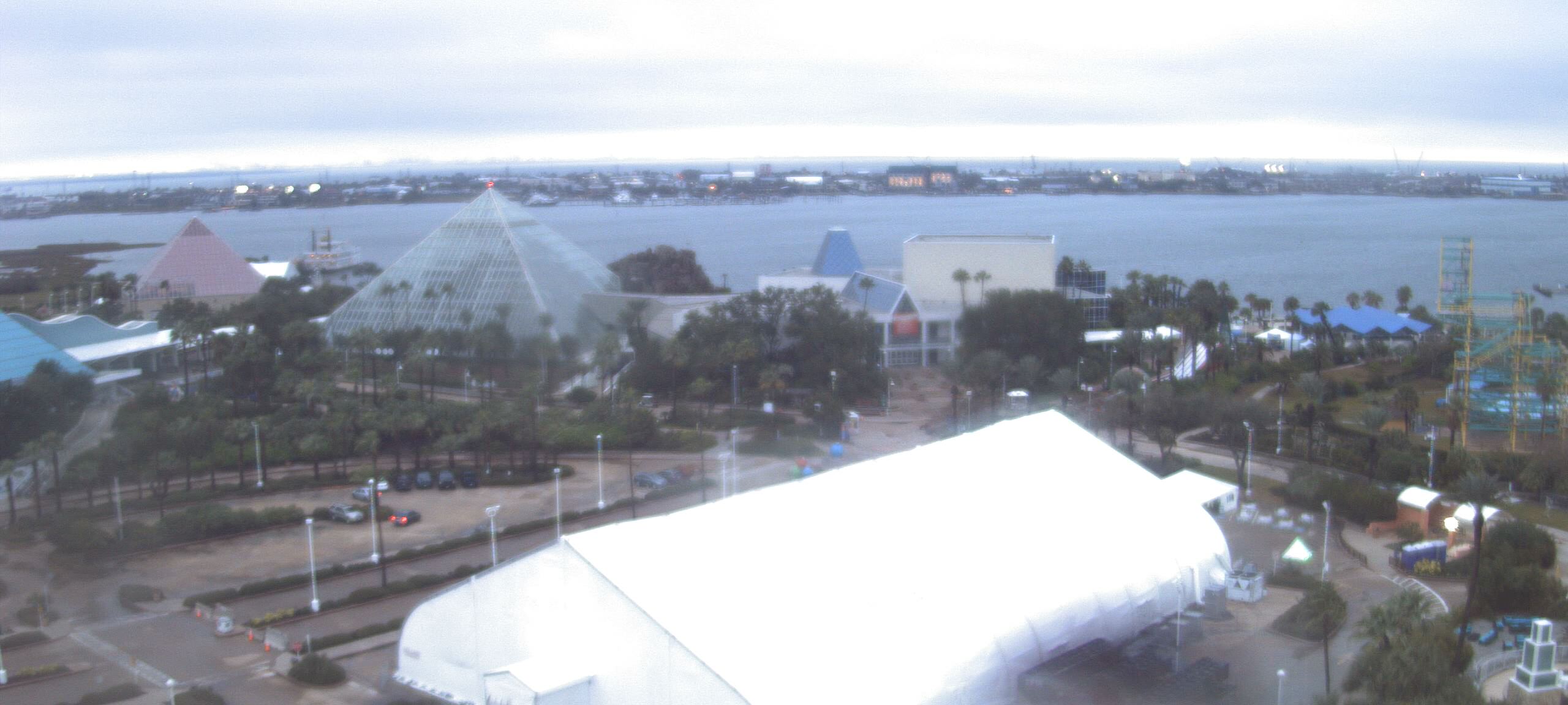 Thumbnail for current weather camera view from Moody Gardens Inc. in Galveston, Texas