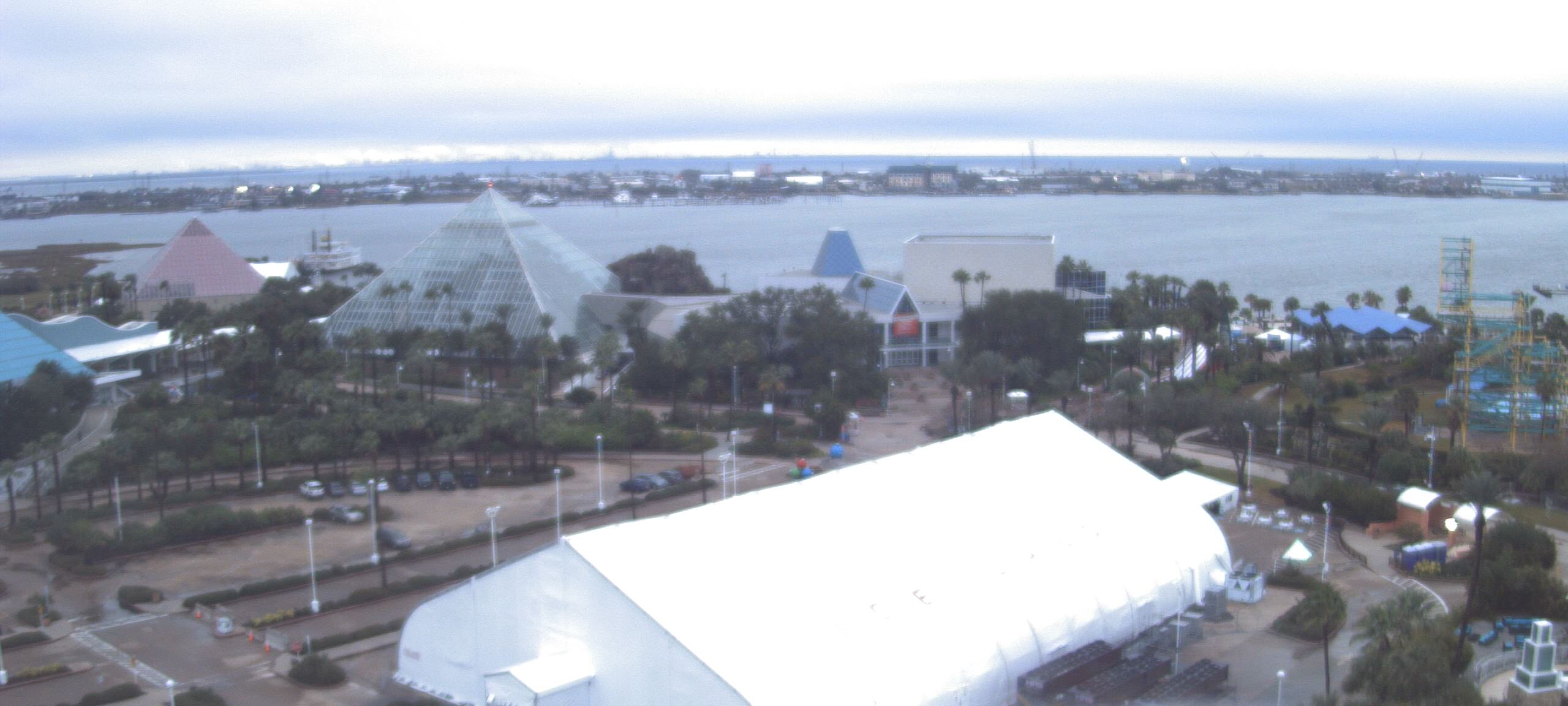 Thumbnail for current weather camera view from Moody Gardens Inc. in Galveston, Texas
