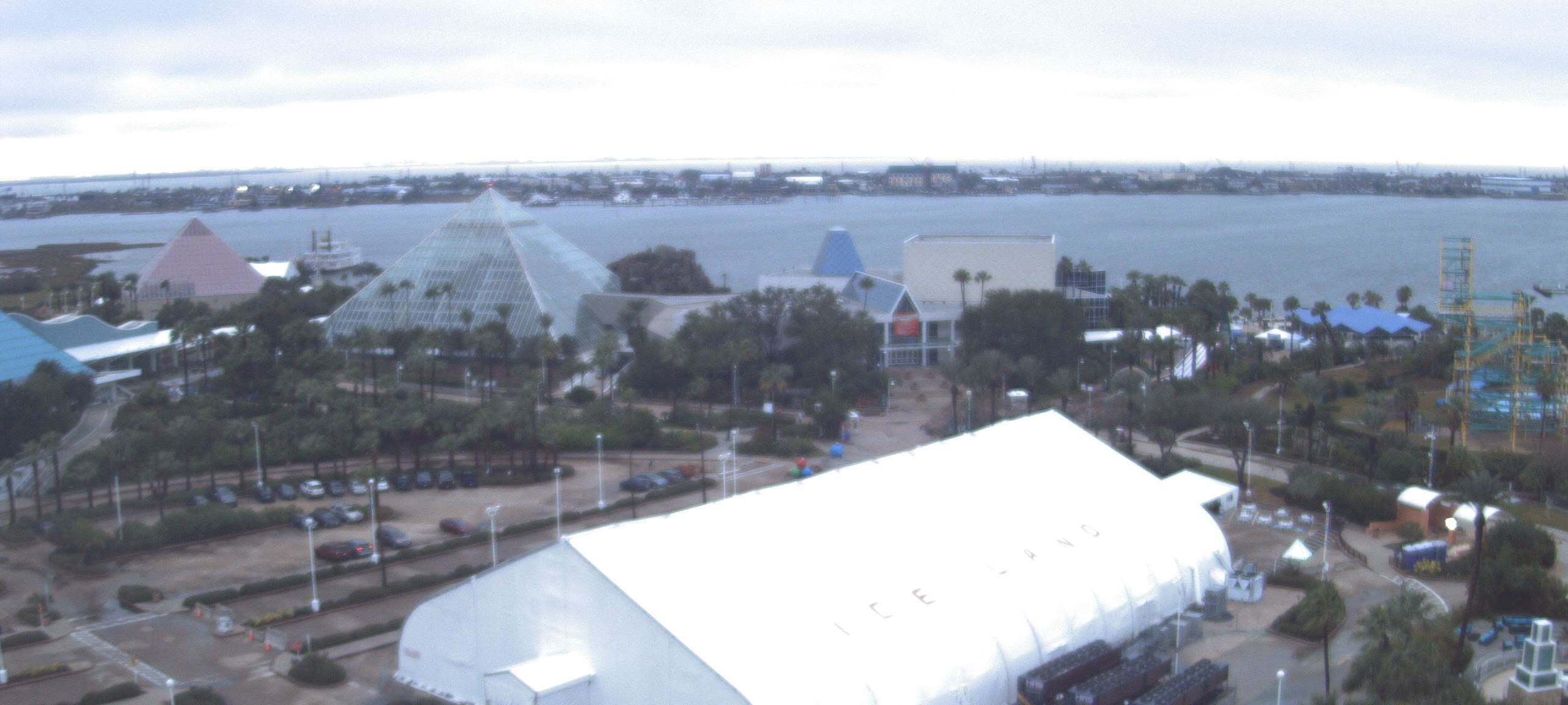 Thumbnail for current weather camera view from Moody Gardens Inc. in Galveston, Texas