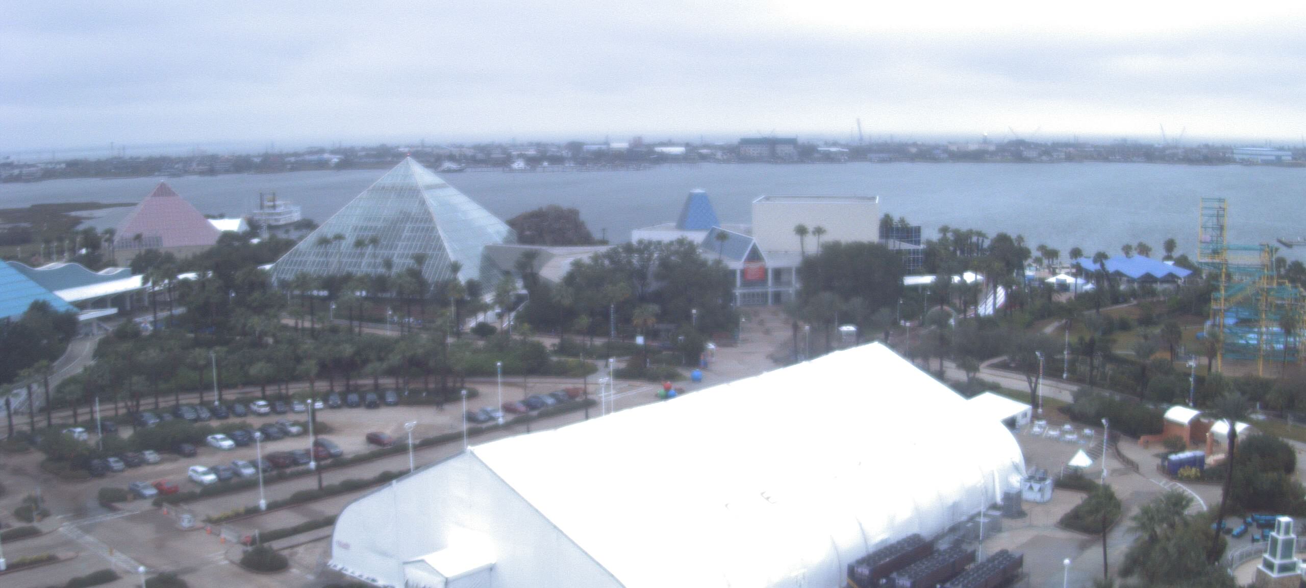 Thumbnail for current weather camera view from Moody Gardens Inc. in Galveston, Texas