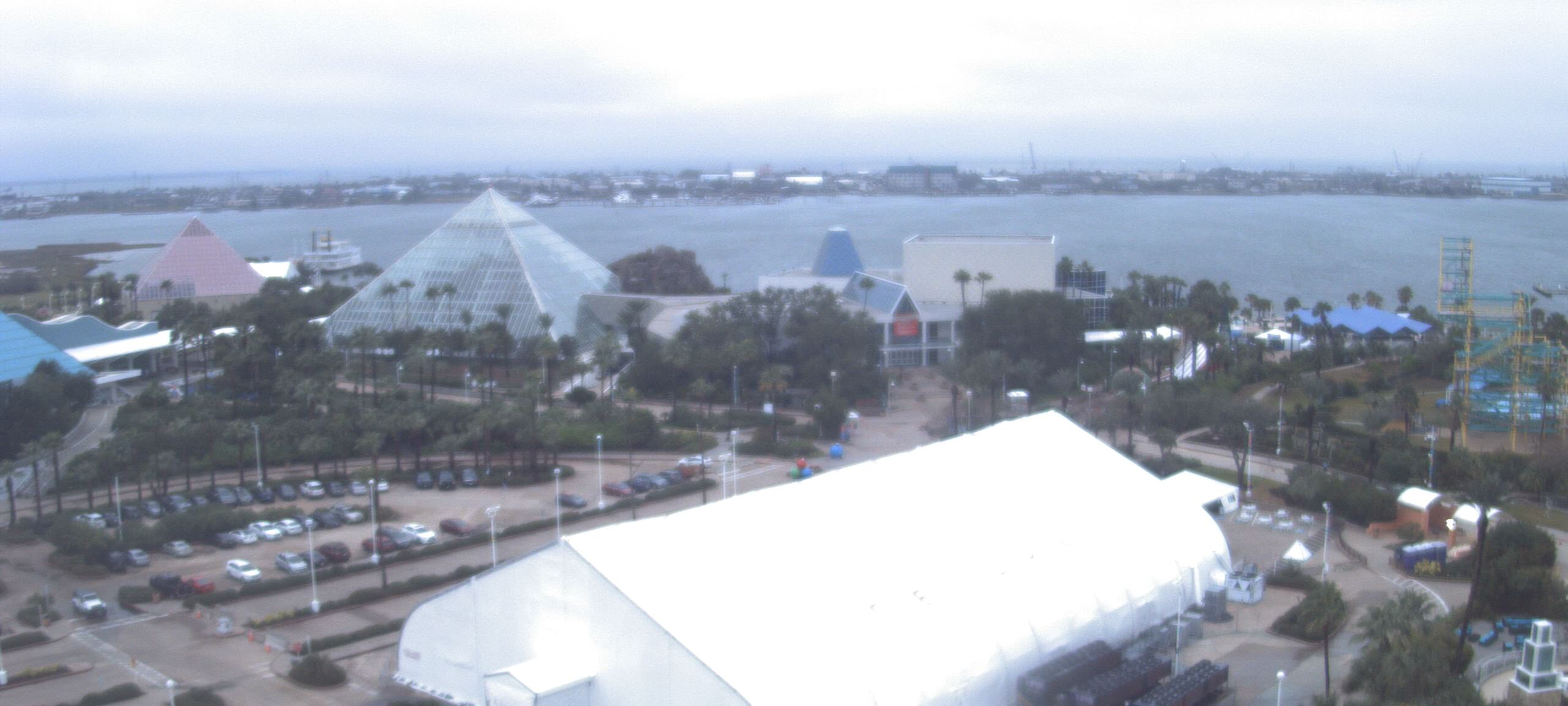 Thumbnail for current weather camera view from Moody Gardens Inc. in Galveston, Texas