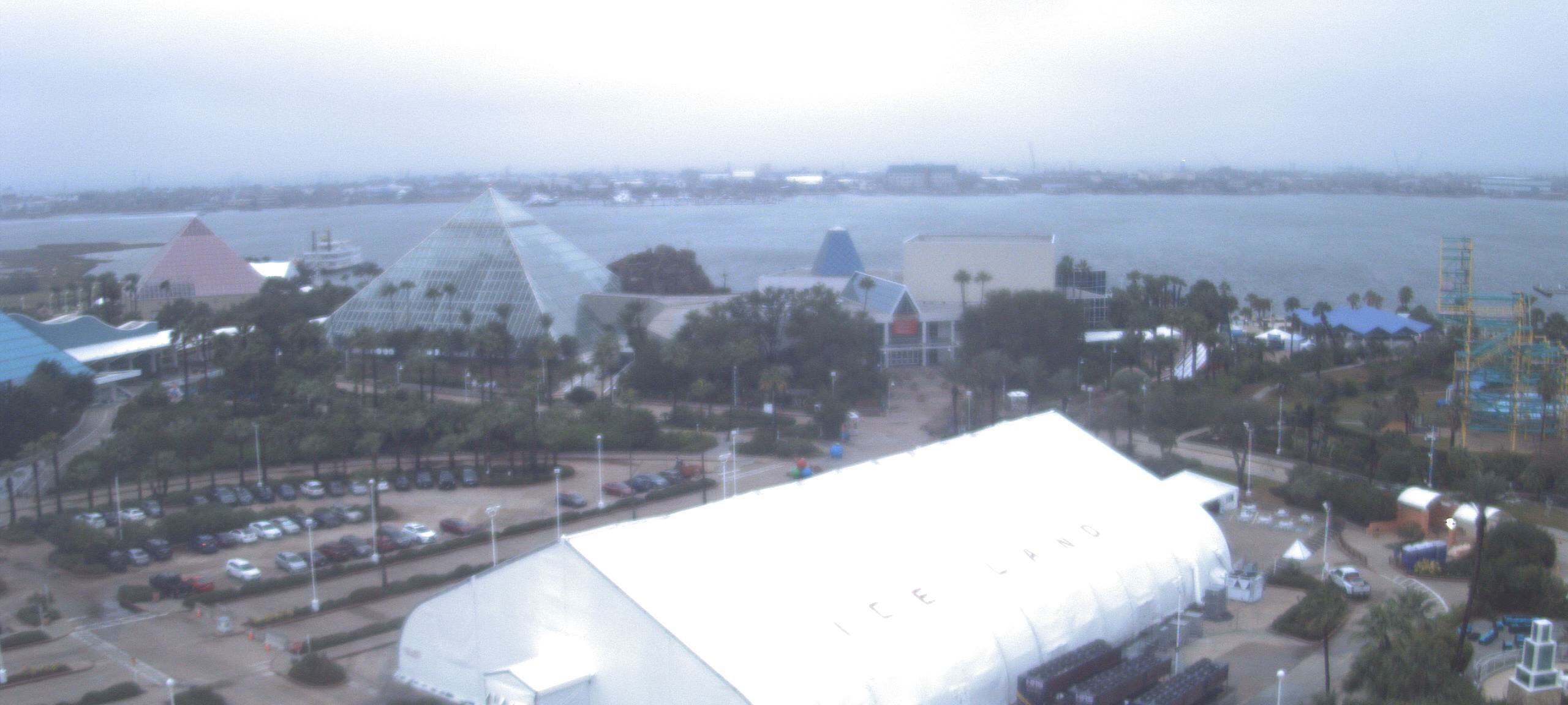 Thumbnail for current weather camera view from Moody Gardens Inc. in Galveston, Texas
