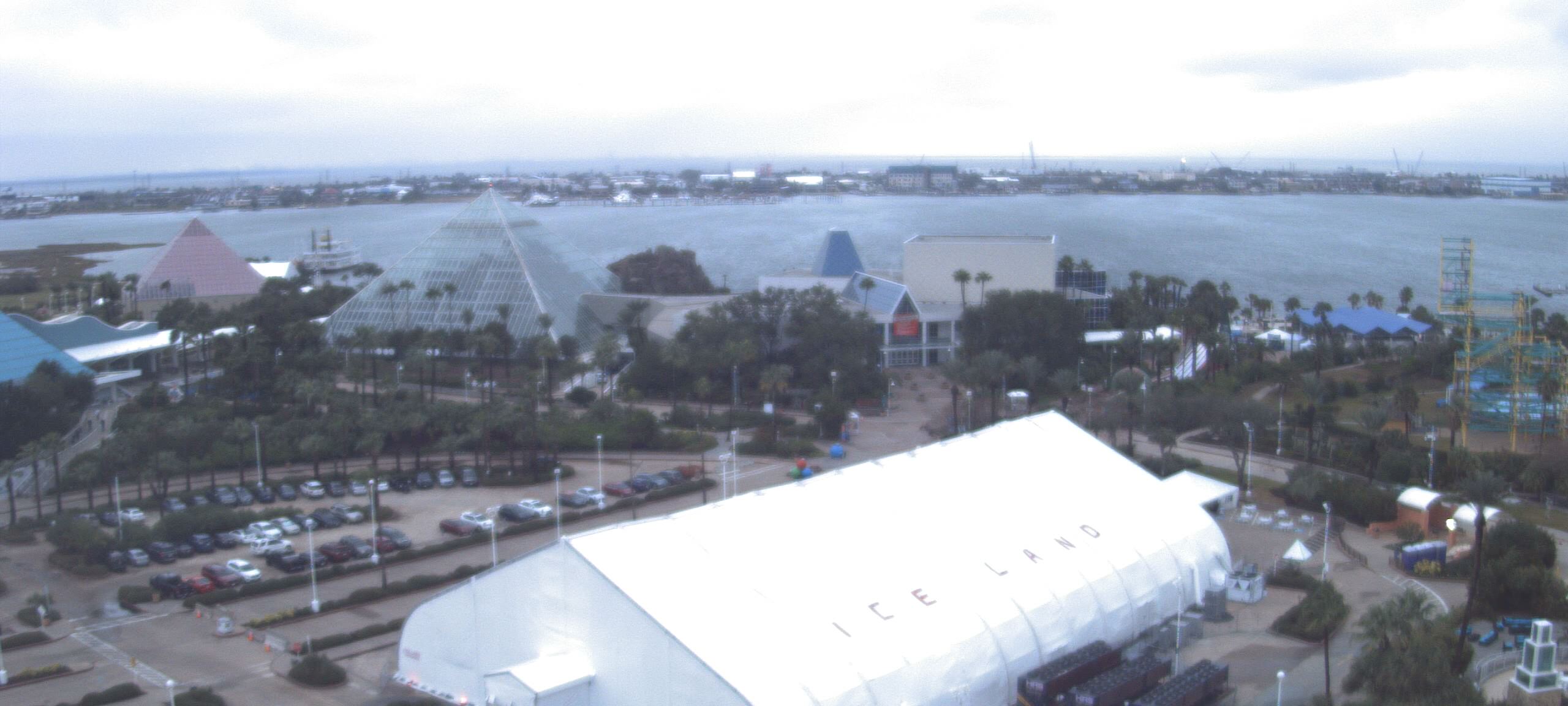 Thumbnail for current weather camera view from Moody Gardens Inc. in Galveston, Texas