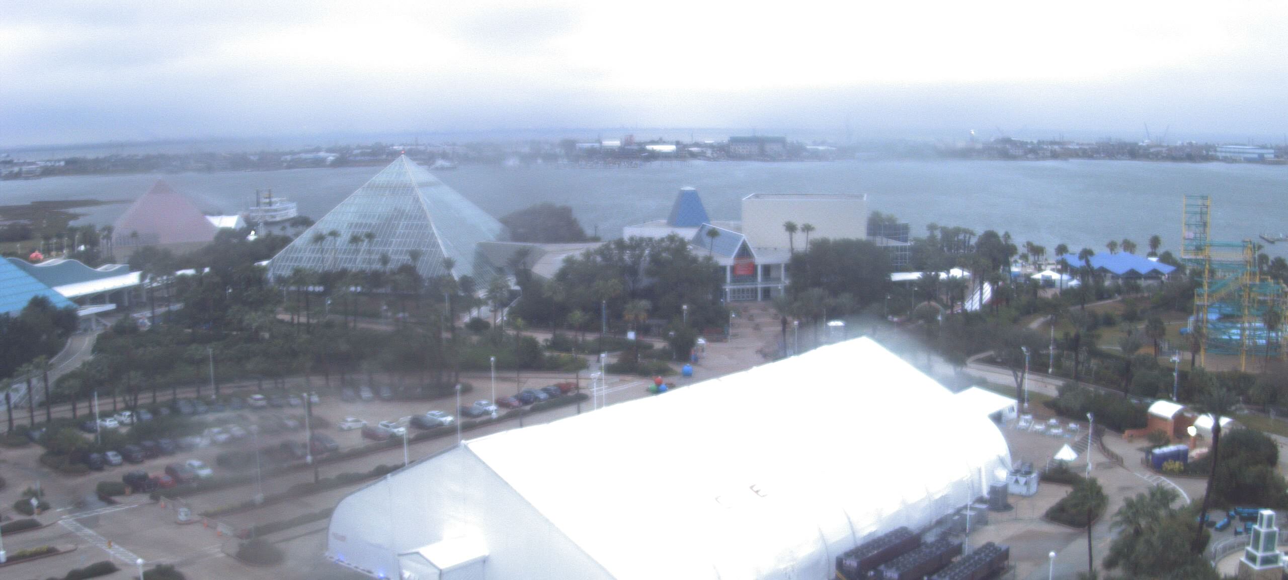 Thumbnail for current weather camera view from Moody Gardens Inc. in Galveston, Texas