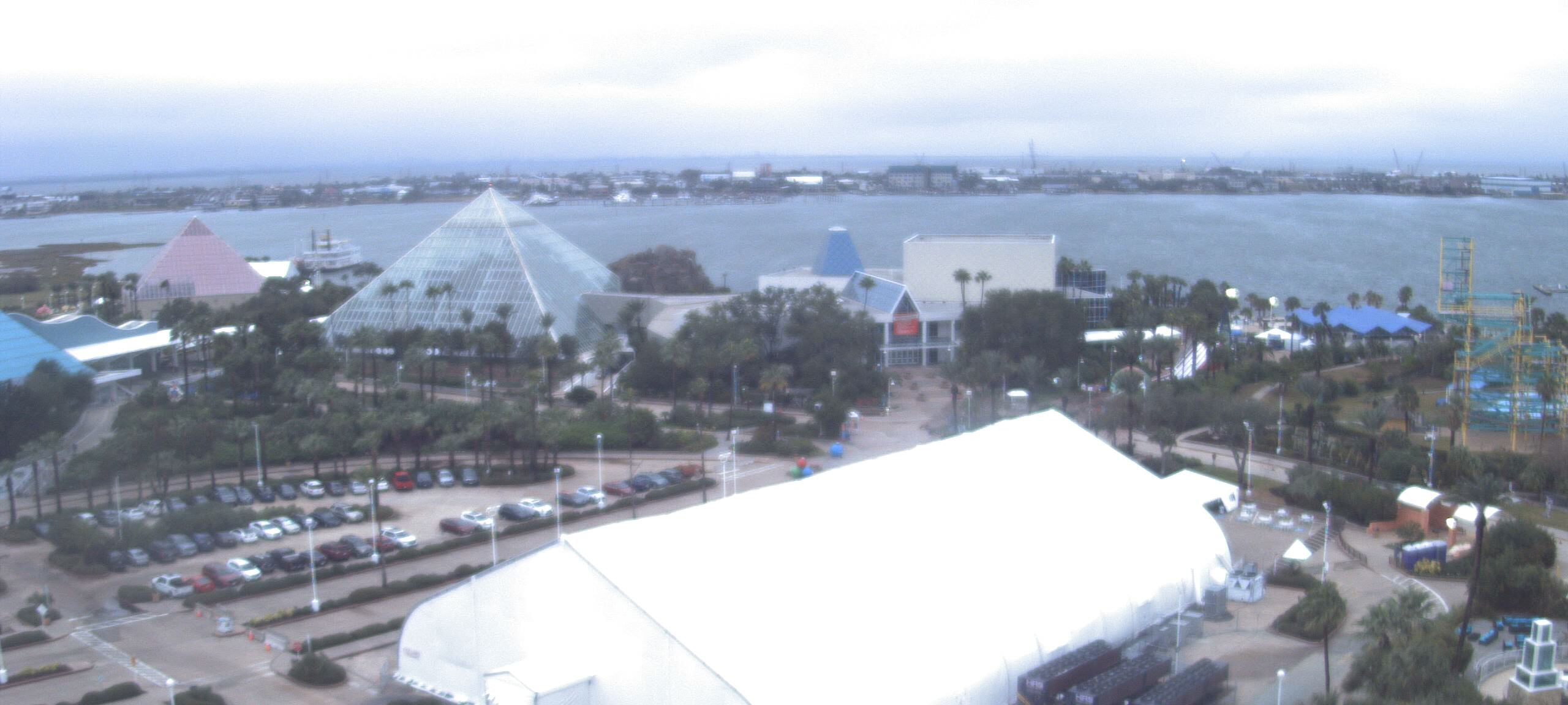 Thumbnail for current weather camera view from Moody Gardens Inc. in Galveston, Texas