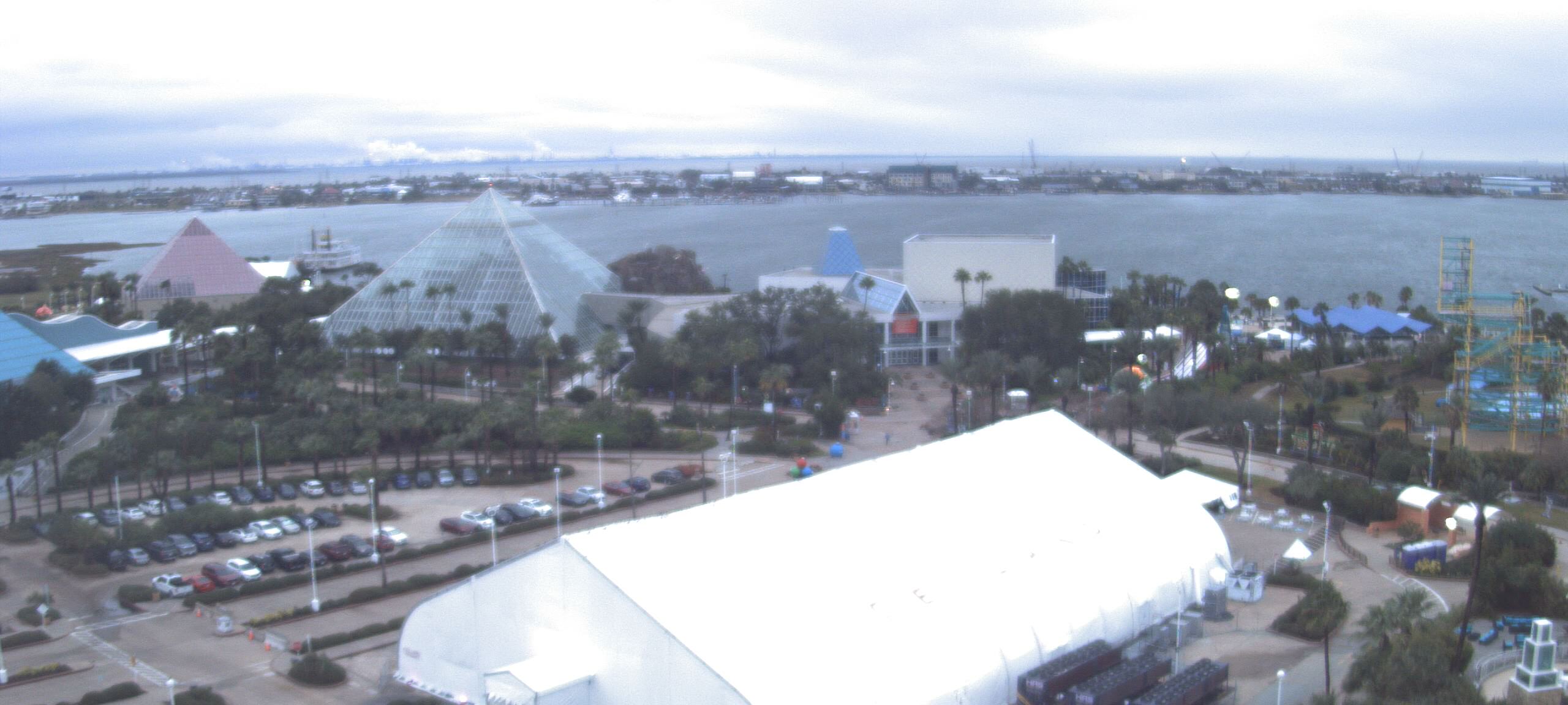 Thumbnail for current weather camera view from Moody Gardens Inc. in Galveston, Texas