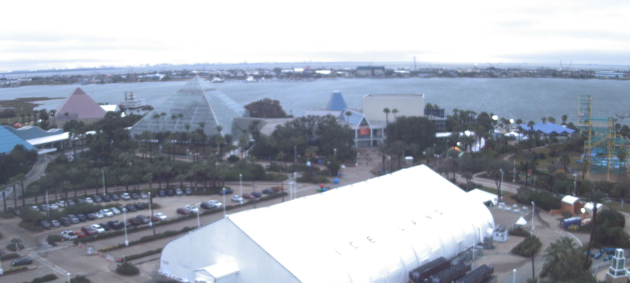 Thumbnail for current weather camera view from Moody Gardens Inc. in Galveston, Texas