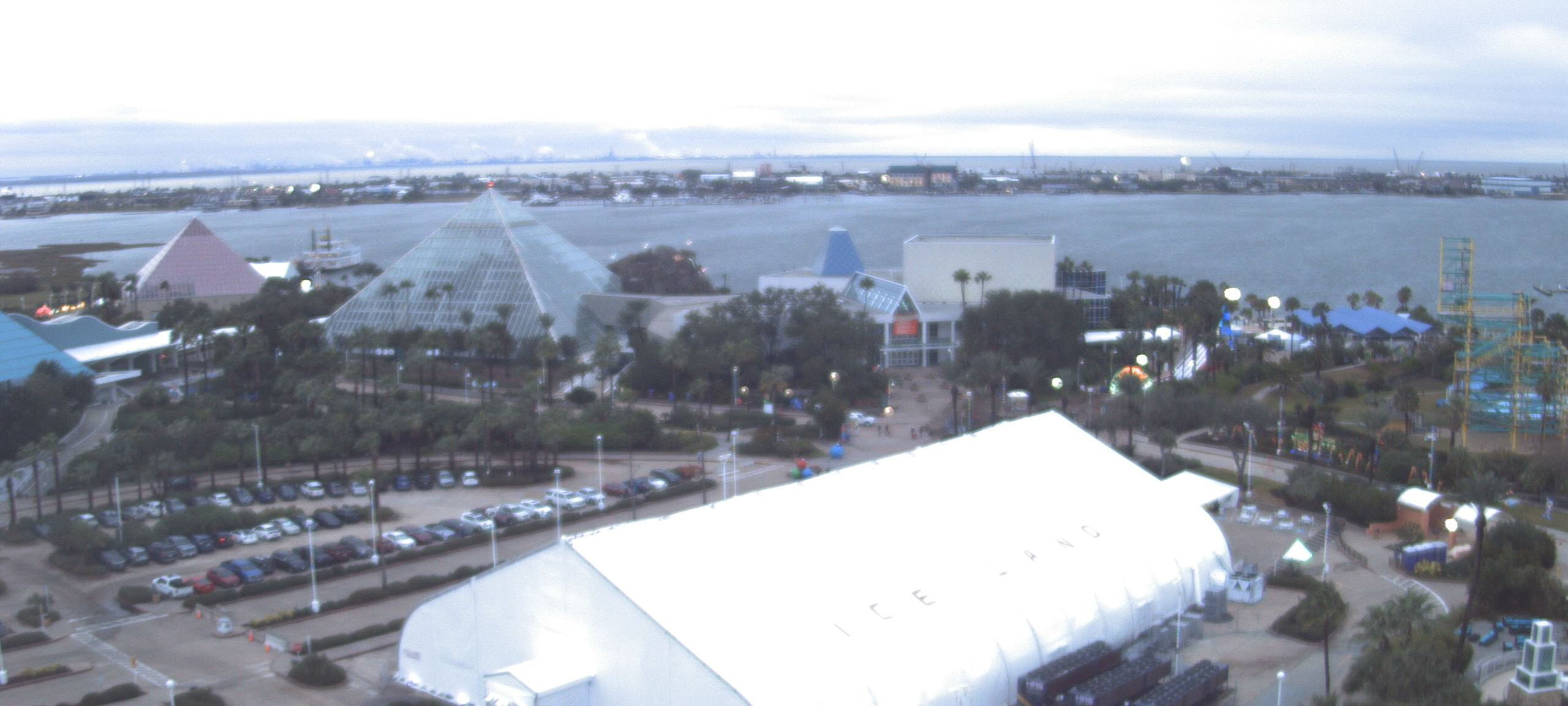 Thumbnail for current weather camera view from Moody Gardens Inc. in Galveston, Texas