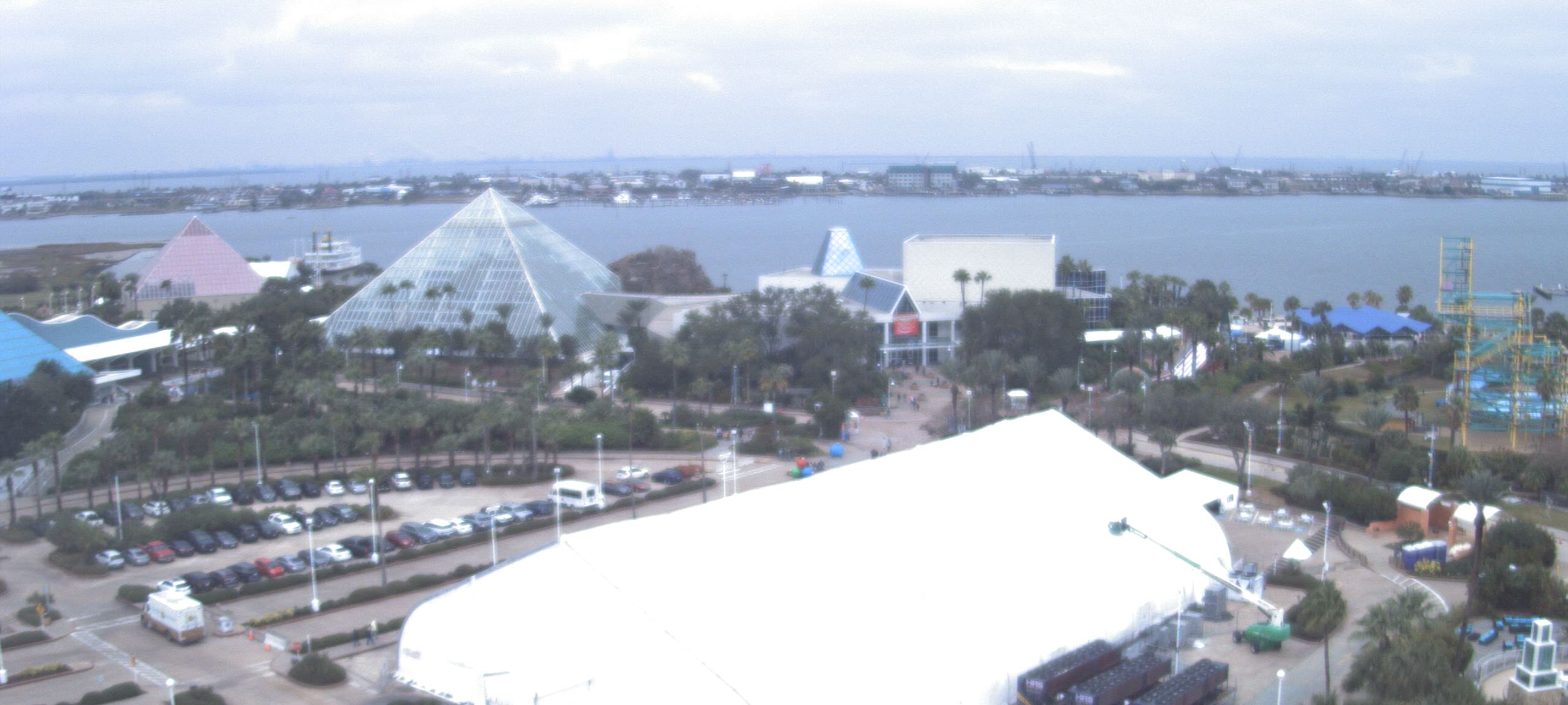 Thumbnail for current weather camera view from Moody Gardens Inc. in Galveston, Texas