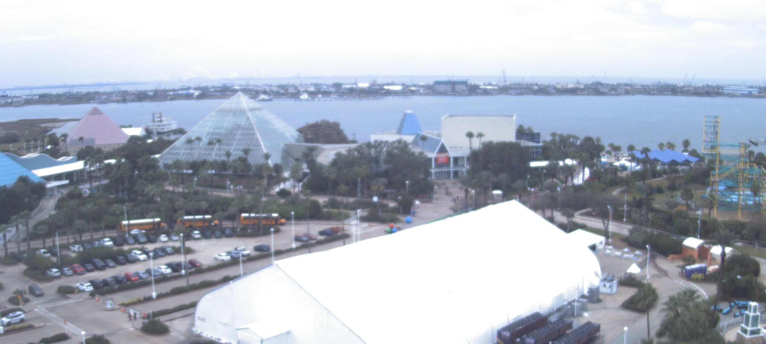 Thumbnail for current weather camera view from Moody Gardens Inc. in Galveston, Texas