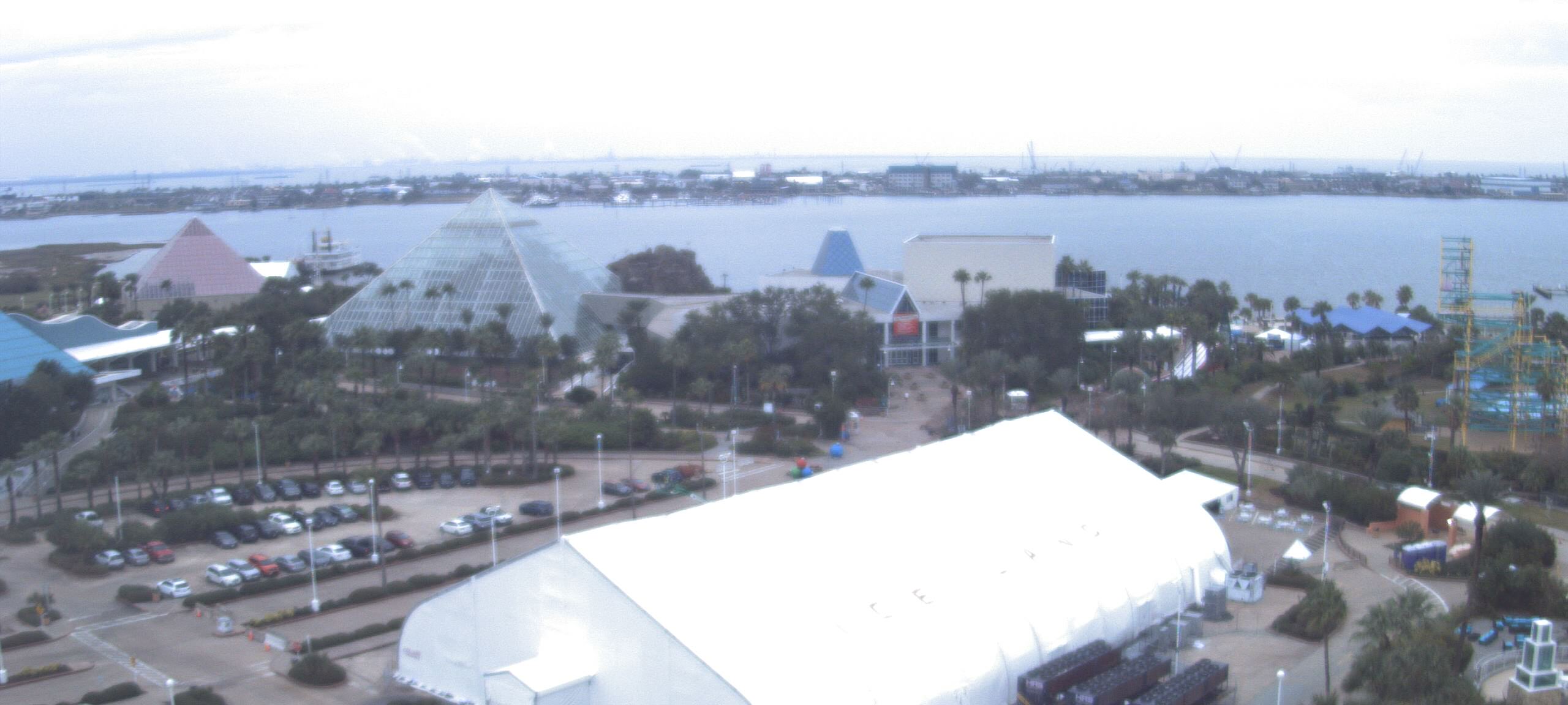 Thumbnail for current weather camera view from Moody Gardens Inc. in Galveston, Texas