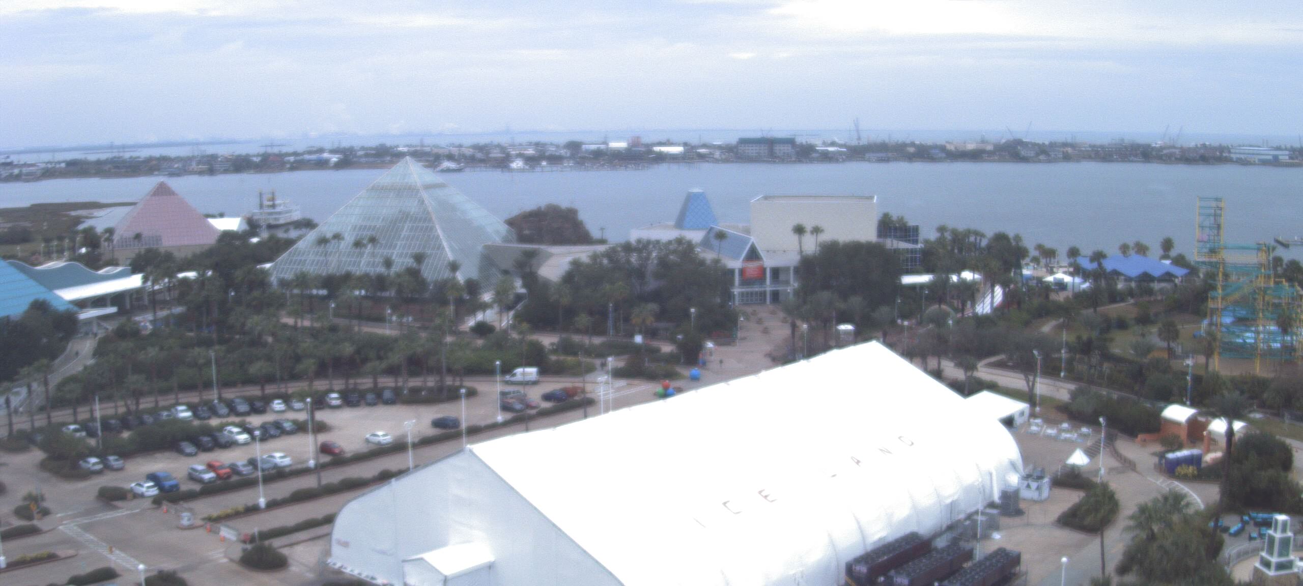 Thumbnail for current weather camera view from Moody Gardens Inc. in Galveston, Texas
