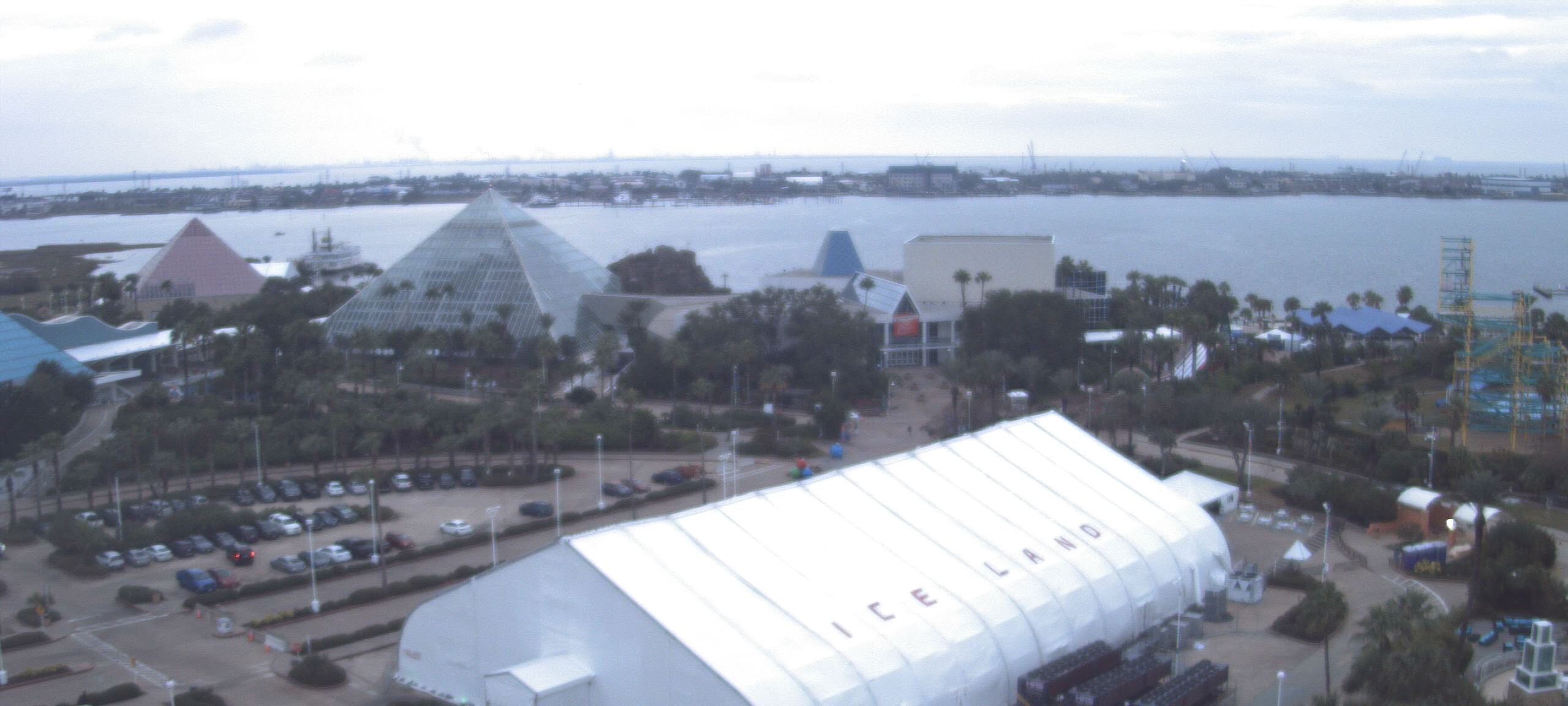 Thumbnail for current weather camera view from Moody Gardens Inc. in Galveston, Texas