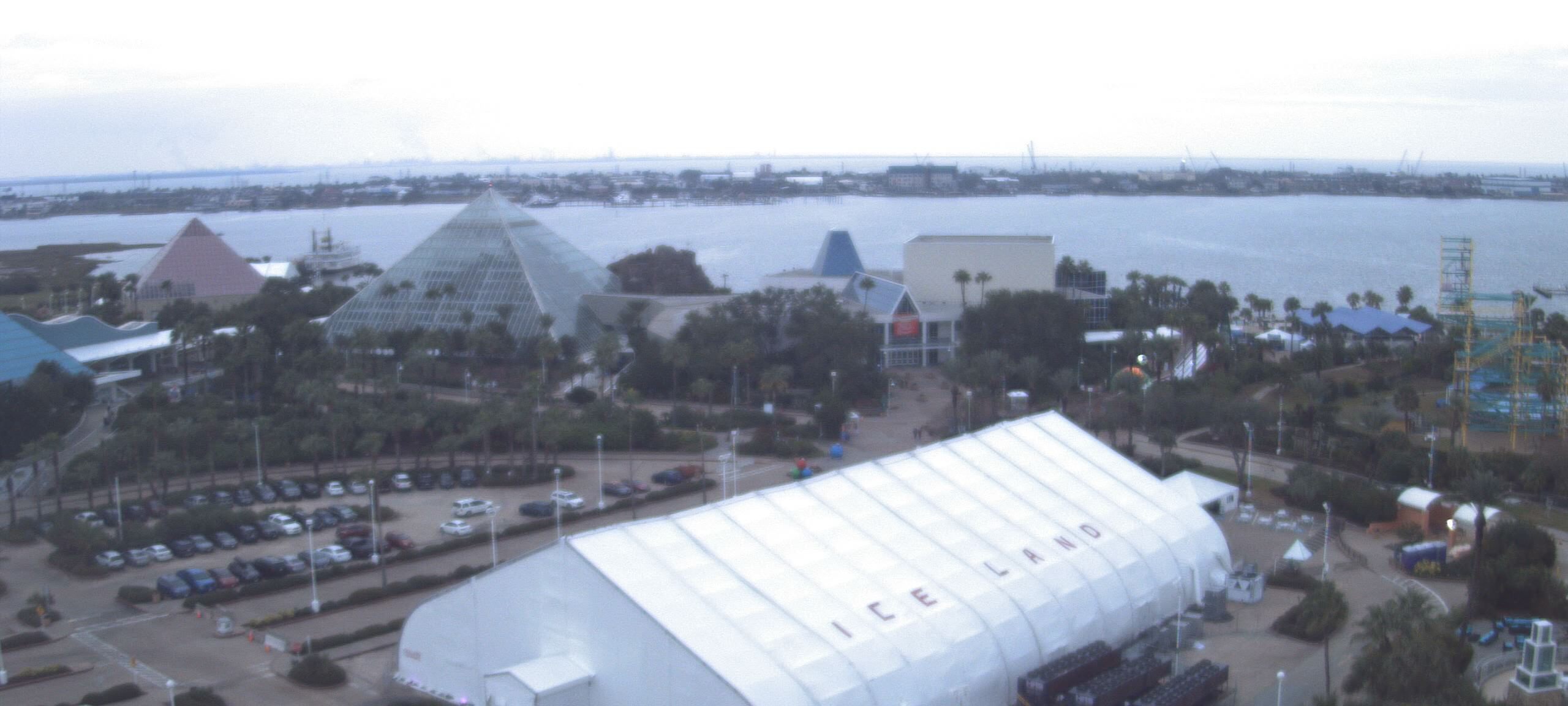 Thumbnail for current weather camera view from Moody Gardens Inc. in Galveston, Texas